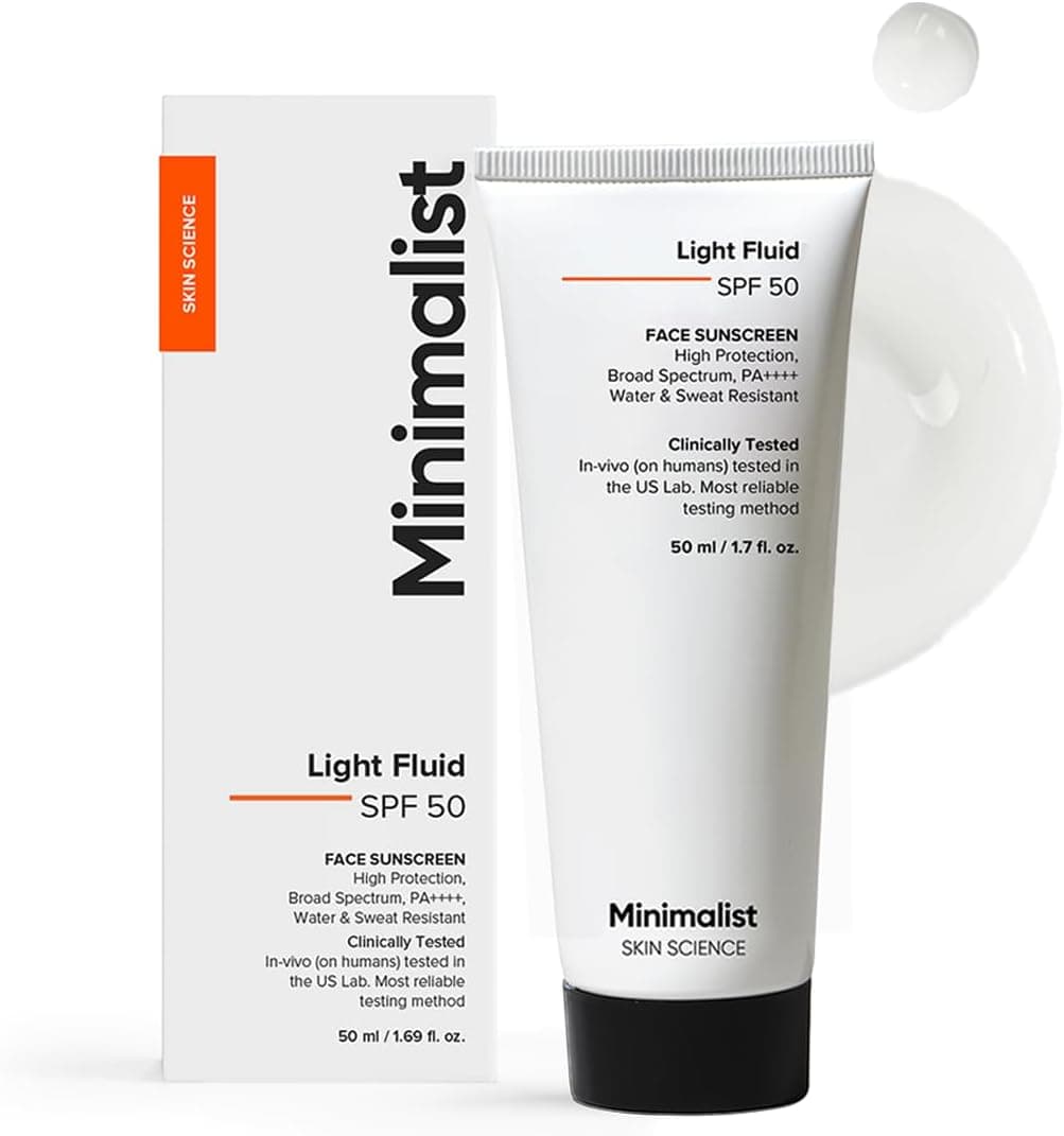 Minimalist Minimalist, лёгкий флюид-солнцезащитный крем SPF 50 для жирной кожи (PA++++) | 50 мл Кремы и увлажняющие средства - Image 1