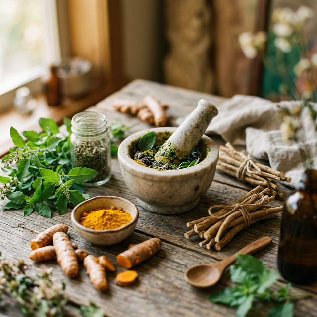 Ayurvedic herbs and botanicals